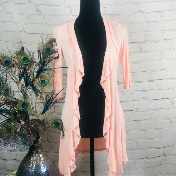 Charlotte Russe Sweaters - Charlotte Russe Womens Peach shrug size: XS